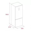 Brīvi stāvošs ledusskapis-saldētava TEKA RBF 54650 SS XL, nerūsējošais tērauds, 401 L, apakšējā saldētava, No Frost, skārienvadība