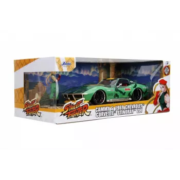 Jada Toys Street Fighter 1969 Chevrolet 1:24 metāla modelis zaļš