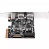 SilverStone ECU05 - USB adapter - PCIe 2.0 x2 Low Profile - USB 3.1 Type C x 1 + USB 3.0 x 2 + USB 3.0 (iekšējais) x 2 (SST-ECU05)