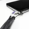 LOGILINK KAB0047 Elastīgs kabeļu organizētājs ar rāvējslēdzēju, Melns 2m