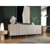 Kumode Cama Meble ISLA 2000x400x750 mm, matēts smilškrāsas, skaidu plātnes korpuss