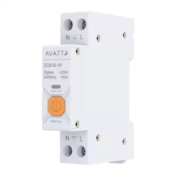 Avatto ZWCB16 viedais drošinātājs ar enerģijas uzskaiti – ZigBee relejs slēdžu panelim