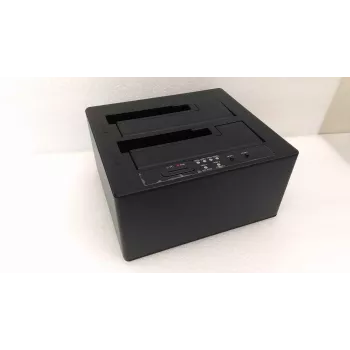 Raidsonic Icy Box IB-121CL-C31 CloneStation 2x HDD/SSD ar USB 3.1 (Gen 2) Type-C | LIETOTS, ATJAUNOTS, BEZ ORIGINĀLĀ IEPAKOJUMA UN ROKASGRĀMATĀM