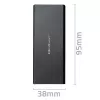 Ārējais M.2 SATA SSD korpuss QOLTEC 51854 USB 3.0 bezinstrumentu