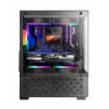 Mini Tornis PC korpuss TACENS Mars Gaming MC-SE2 — Mini-ITX / Micro-ATX, melns, sānu logs, barošanas bloks apakšā, atbalsta 2x2.5 collu + 1x3.5 collu