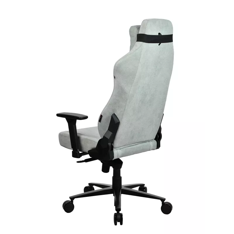 Spēļu krēsls Arozzi Vernazza SoftFabric Pearl Green — ergonomisks auduma sēdeklis