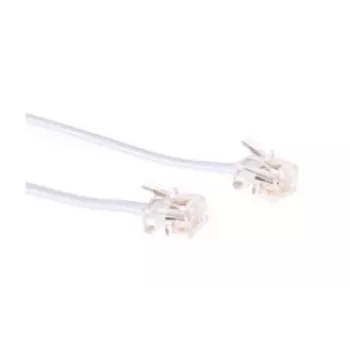 Telefona kabelis MicroConnect MPK182W RJ11 RJ11 2m Balts
