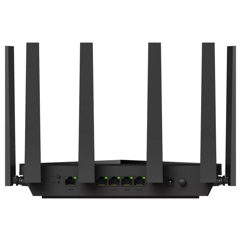 Bezvadu maršrutētājs Cudy BE6500 Gigabitu divjoslu Wi‑Fi 7 (802.11be), 2.4/5 GHz, 4x Gigabitu LAN, ARM četrkodolu 2 GHz