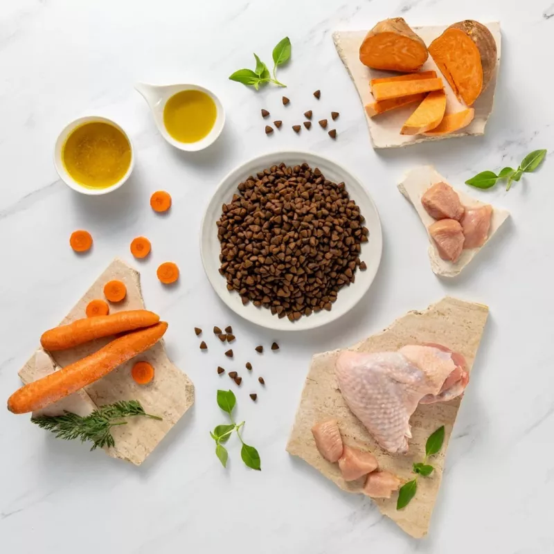 Sausā suņu barība VETEXPERT RAW PALEO Ultra Mini Adult Turkey 750 g – graudus nesaturoša pilnvērtīga barība maziem pieaugušiem suņiem