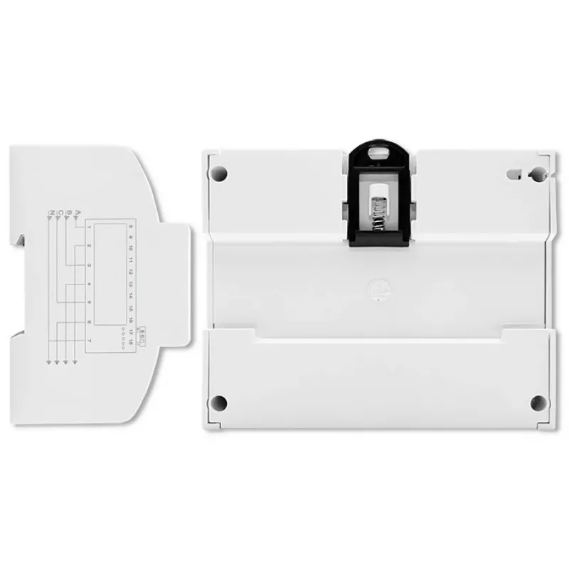 Qoltec Trīsfāžu Divvirzienu Elektroniskais Skaitītājs | DIN sliedes enerģijas patēriņa mērītājs | 400V | 100A | LCD | 4P