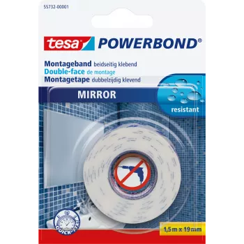 Montāžas lente Tesa Powerbond MIRROR 1,5m 19mm