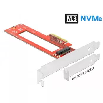 DeLOCK 90401 PCIe interfeisa karte M.3 / NF1 (NGSFF) slotam
