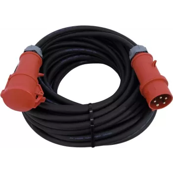 PSSO 32A CEE 5x6 mm² 25 m sarkans pagarinātāja kabelis
