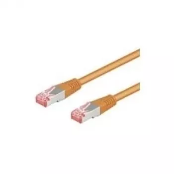 Wentronic Goobay CAT 6 Patch Kabelis, S/FTP (PiMF), Oranžs, 2 m - LSZH Halogēnu Nesaturošs, Varš (93471)