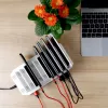 Uzlādes stacija Unitek Y-2190A — 10× USB porti (8×USB 2.0 + 2×USB 3.2 Gen1), bezvadu uzlāde, 96W kopā