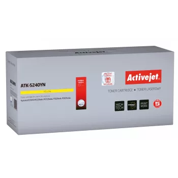 Activejet ATK-5240YN tonera kasetne (aizstāj Kyocera TK-5240Y; Supreme; 3000 lpp; dzeltena)