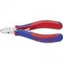 Knipex elektroniskās diagonālās knaibles, 115 mm, 1. forma, ar slīpumu, 2C apvalks, spoguļpulēta