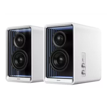 Edifier QR65 Desktop Active Monitor ar GaN Lādētāju | 70 W | Bluetooth | Balts | Bezvadu Savienojums