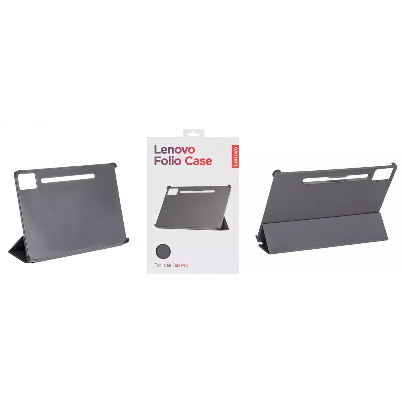 Folio maciņš planšetdatoram Lenovo ZG38C05980 — 12,7 collu (32,3 cm), pelēks, polikarbonāts/TPU