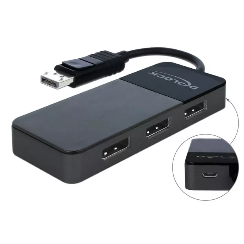 Video sadalītājs DeLOCK 87737 DisplayPort 3x DisplayPort