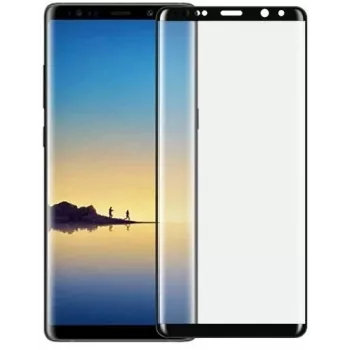 Rūdīta stikla ekrāna aizsargs Devia Samsung Galaxy Note8 — 3D izliekts, melns