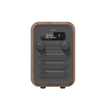 Denver DAB-48GREY Personālais digitālais radio pelēks, koks