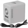 Mini ledusskapis Adler AD 8084G — pelēks, 4 L, 12V/230V, pārnēsājams