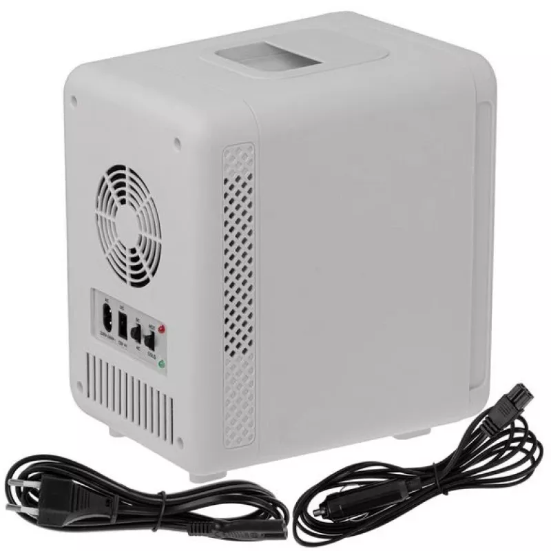Mini ledusskapis Adler AD 8084G — pelēks, 4 L, 12V/230V, pārnēsājams