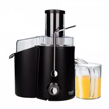 Centrbēdzes sulu spiede Adler AD 4127 — 1000 W, melna, ar sulas trauku, 3.9 kg