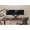 Monitoru roka up up Ekonomiska interaktīva pretsvara divu monitoru roka Matēti melna VESA 75x75/100x100