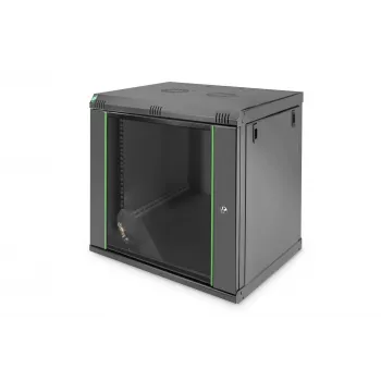 DIGITUS Dynamic Basic DN-19 16-U-EC-SW 12U 19 inch tīkla skapis sienas montāžai, melns RAL 9005