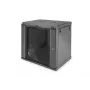 DIGITUS Dynamic Basic DN-19 16-U-EC-SW 12U 19 inch tīkla skapis sienas montāžai, melns RAL 9005