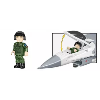 Būvkomplekts Cobi F-16C Fighting Falcon — 463 detaļas, mēroga modeļa būvkomplekts