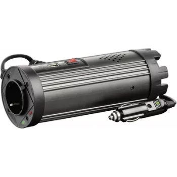 VOLTCRAFT MSW 150-24-G invertors 150 W 24 V/DC - 230 V/AC, krūzes formas dizains automašīnas krūzīšu turētājam