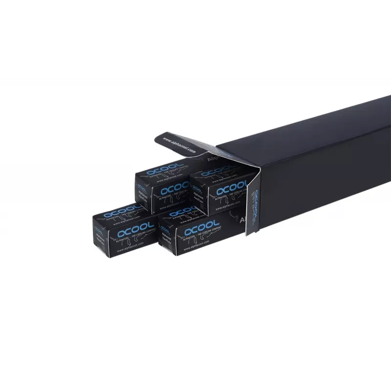 Alphacool 18443 akrila caurule datora dzesēšanas sistēmai — caurspīdīga, Ø 16 mm, garums 60 cm, vītne Ø 13 mm