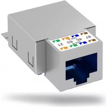 Obo Bettermann ASM-C6 G keistons modulis RJ45, platums 24 mm, augstums 14,5 mm, dziļums 44 mm (6117329)