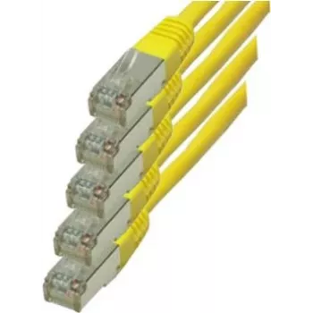 Tīkla kabelis S/CONN Cat.6 S/FTP 0,5 m Dzeltens