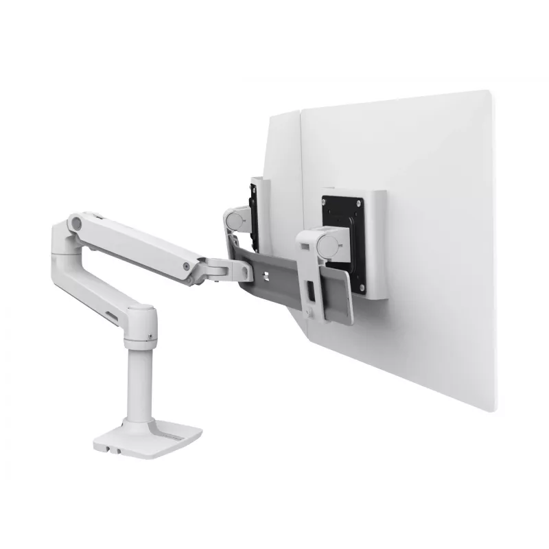 Galda stiprinājums Ergotron LX Series Dual Direct Arm 63,5 cm (25 collas) Balts