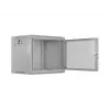 Lanberg WF01 19 inch 9U 600x450 pelēks sienas stiprinājuma skapis ar perforētām durvīm