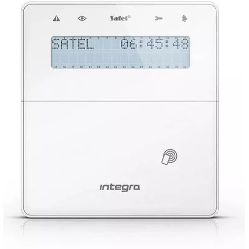 SATEL taustiņu panelis INT-KLFR-W ar RFID lasītāju, 3. klase