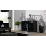 Sānu skapis Cama SOHO S7 120 cm Melns spīdums