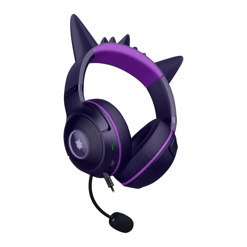 Razer Kraken Kitty V2 - Pokemon Gengar Ed. Galvas austiņas Vadu galvas saite Gaming USB Type-A Rozā