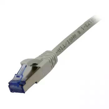 Savienojuma kabelis RJ45 CAT6A 500MHz 5m pelēks S-STP (S/FTP) komponentu testēts (GHMT sertificēts) AWG26