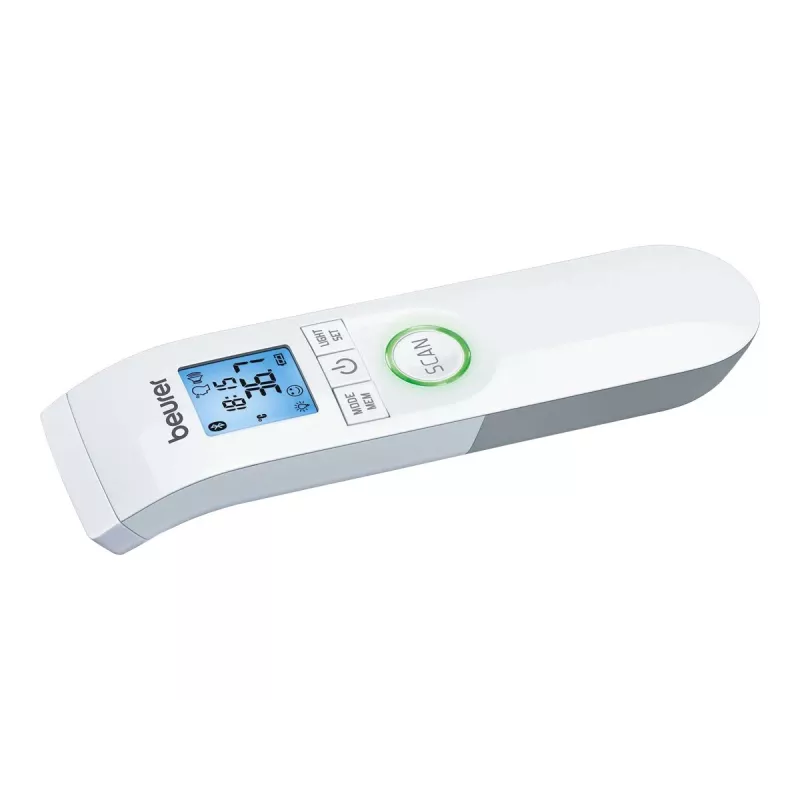 Bezkontakta infrasarkanais termometrs Beurer FT 95 ar Bluetooth, balts