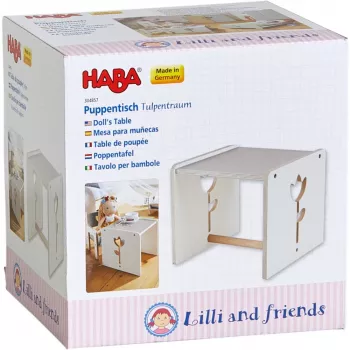 Bērnu leļļu galds HABA Tulip Dream, ieteicamais vecums no 1,5 gadiem, svars 690 g