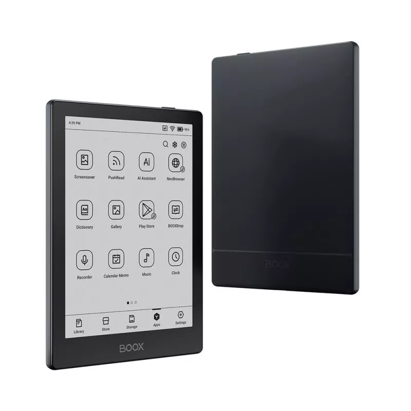 E-grāmatu lasītājs Onyx Boox Go 6, 6 collu (15,2 cm) E-ink Carta Plus, 1072×1448, 32 GB, 2 GB RAM, Android 11, Dual-band Wi-Fi, Bluetooth 5.0, MicroSD, USB-C, Melns