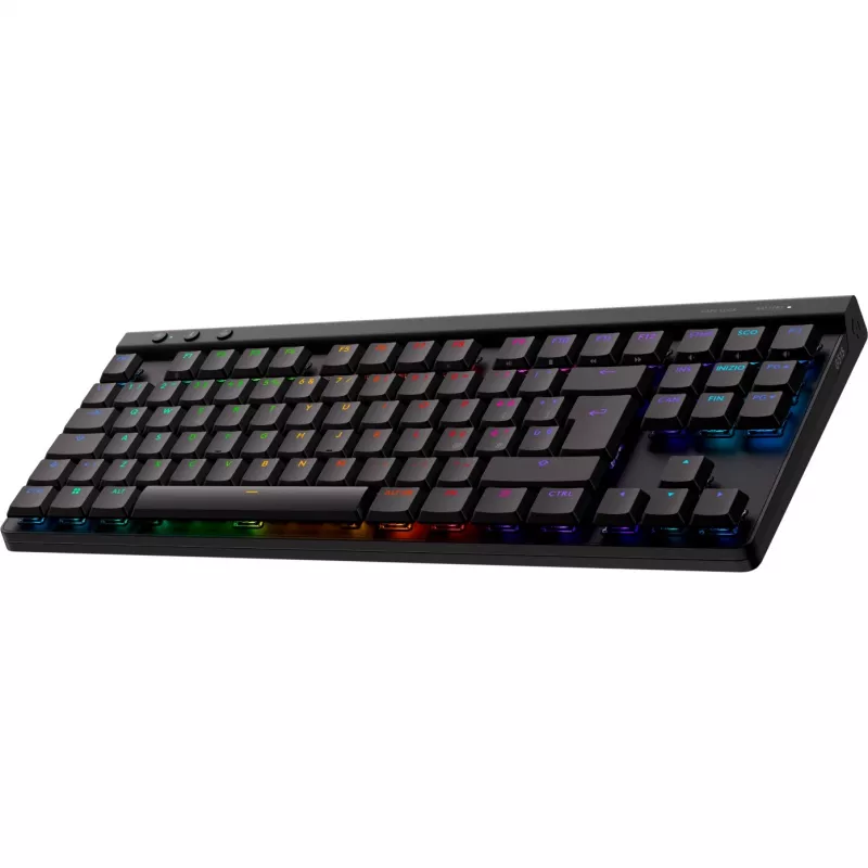 LOGITECH G515 LIGHTSPEED TKL bezvadu spēļu tastatūra - MELNA - PAN - 2.4GHZ/BT - EMEA28i-935 - Taktilā