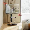 Grīdas TV statīvs ergo office ER-304 B, max slodze 50 kg, VESA 600x400