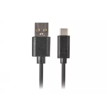 USB A uz USB C kabelis LANBERG CA-USBO-20CU-0018-BK — USB 2.0, 1.8 m, Melns