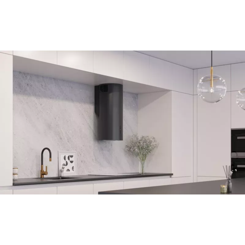 Tvaika nosūcējs iebūvējamais MAAN ELBA 2 W 731 BLACK, melns, 4 ātrumi, 61 dB